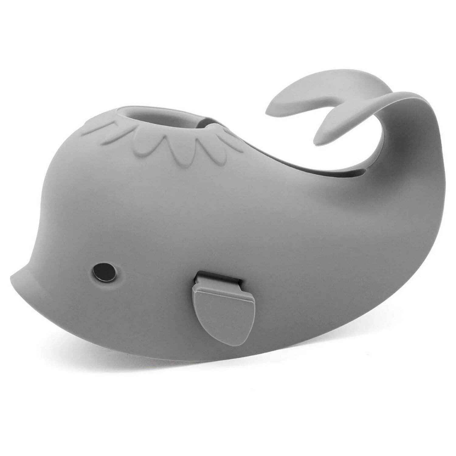 Wiomeask Whale Soft Silicone Bath Faucet Cover, Gray, 1 Piece Wiomeask