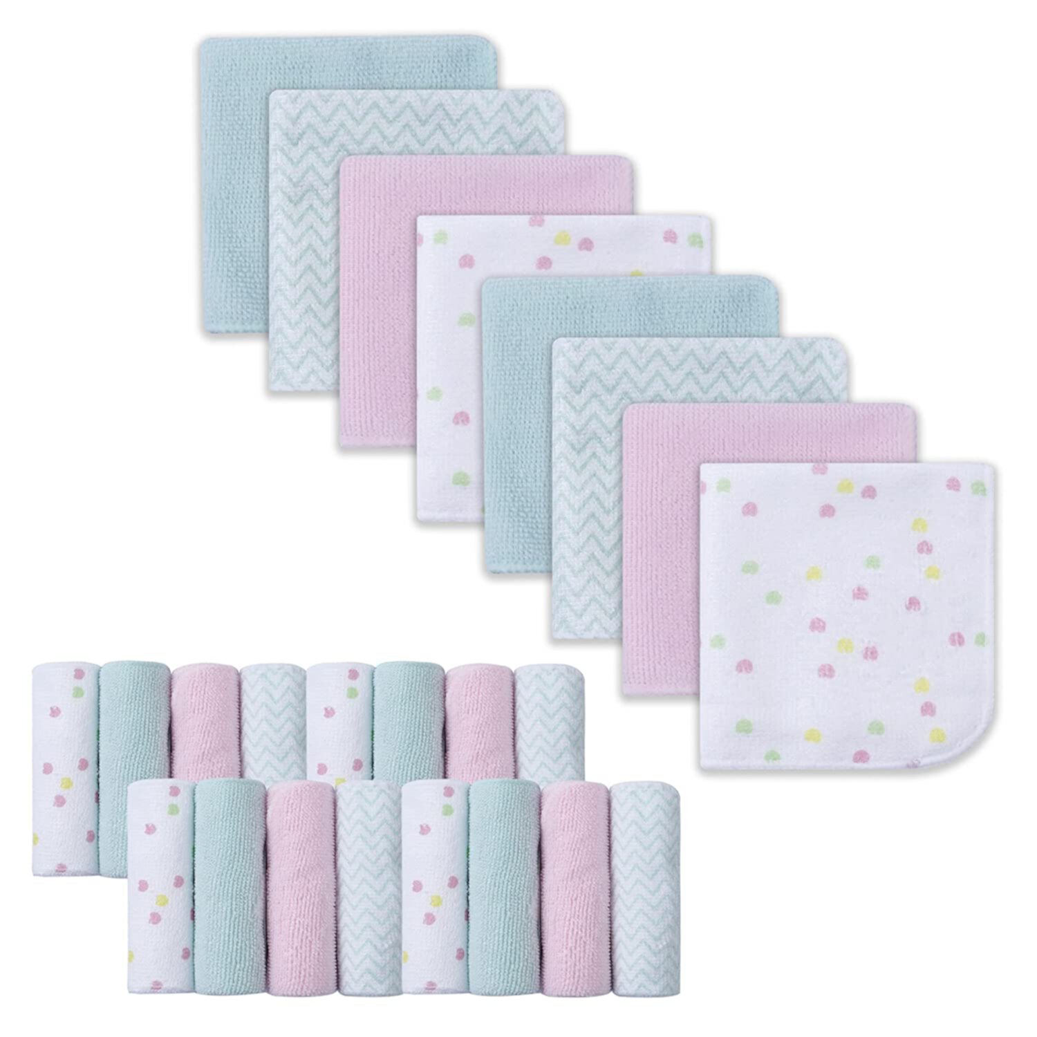 Baby Washcloths, Extra Soft and Ultra Absorbent Bath Cloth, Great Gifts for Newborn and Infants, 24 Pack, Unicorn Softan Store