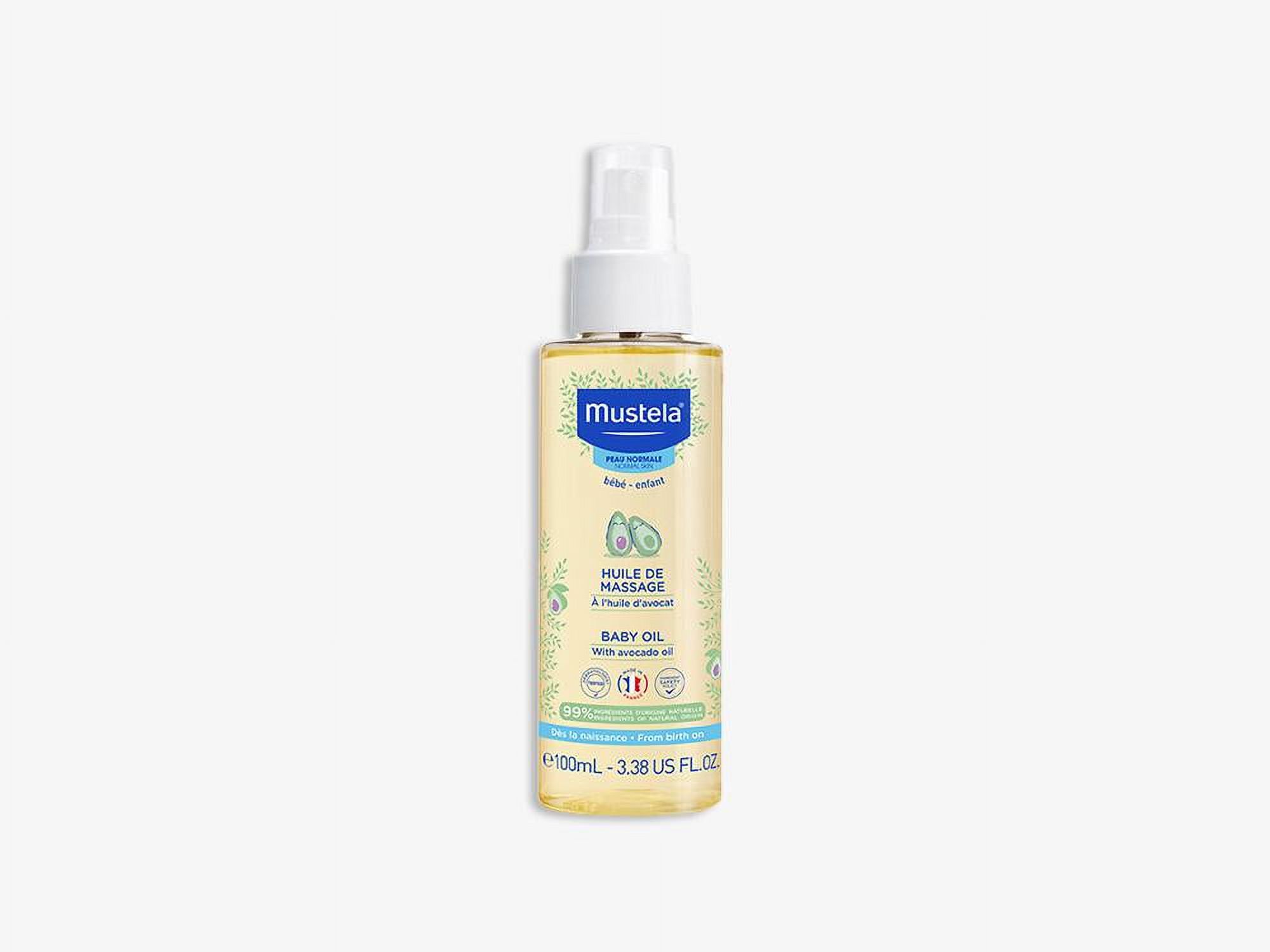 Mustela Baby Oil - Moisturizing Oil for Massage - with Natural Avocado, Pomegranate & Sunflower Oil - 3.38 fl. oz. Mustela