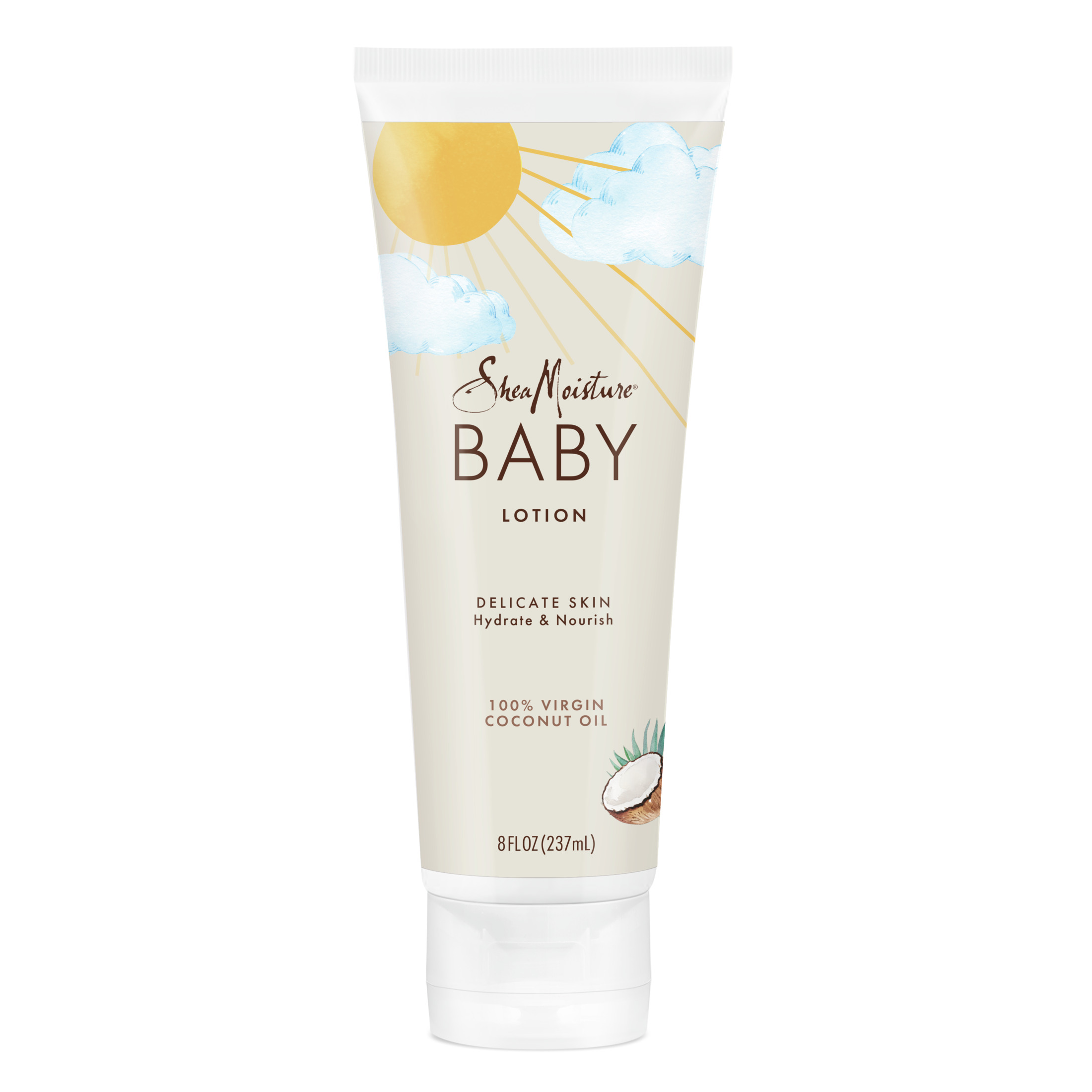 SheaMoisture Baby Lotion 100% Virgin Coconut Oil Clear Skin Moisturizer, 8 oz SheaMoisture