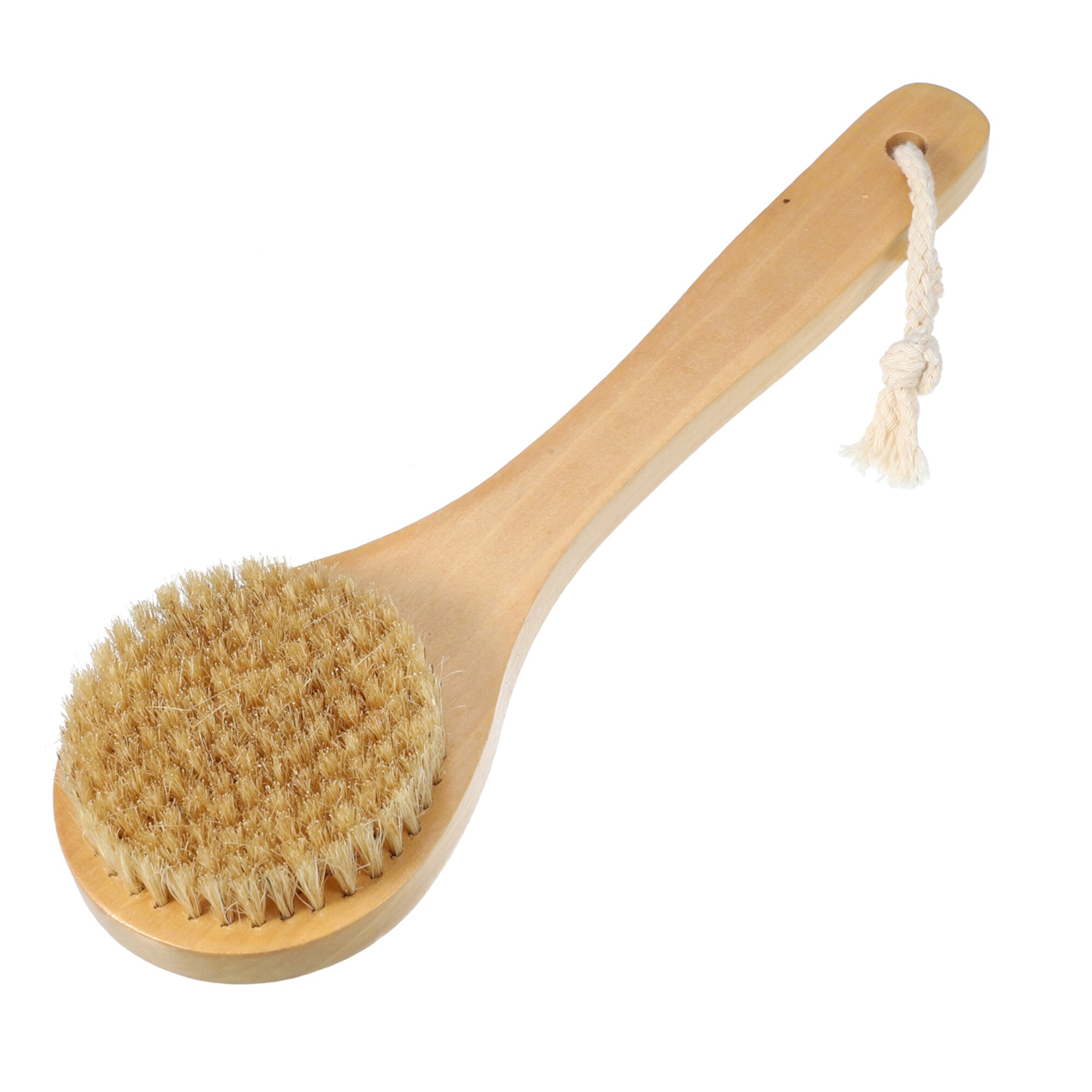 Unique Bargains Bath Brush Back Scrubber Wood for Shower with Handle Brown 9.8 Inches Unique Bargains