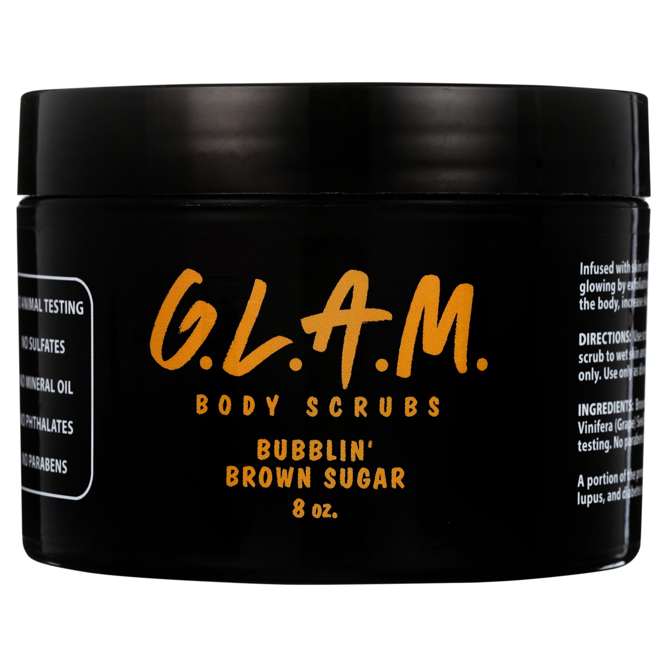 G.L.A.M. BUBBLIN BROWN SUGAR BODY SCRUB G.L.A.M. Body Scrubs