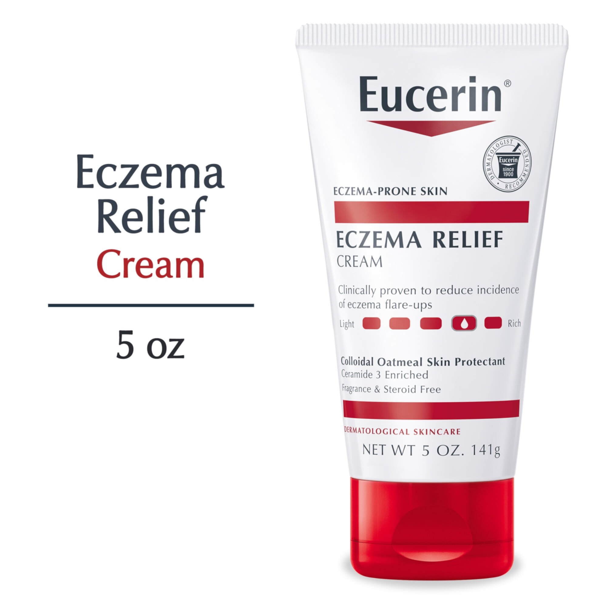 Eucerin Eczema Relief Body Cream, Fragrance Free Eczema Lotion, 5 Oz. Tube Eucerin