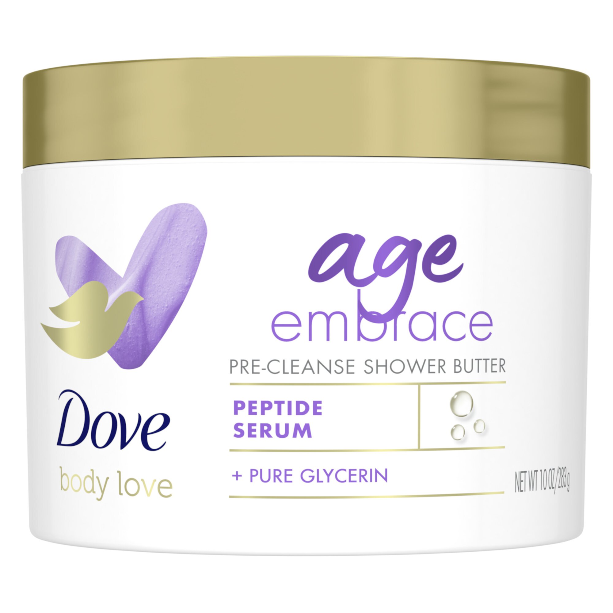 Dove Body Love Age Embrace Pre-Cleanse Shower Butter for Mature & All Skin Type, 10 oz Dove