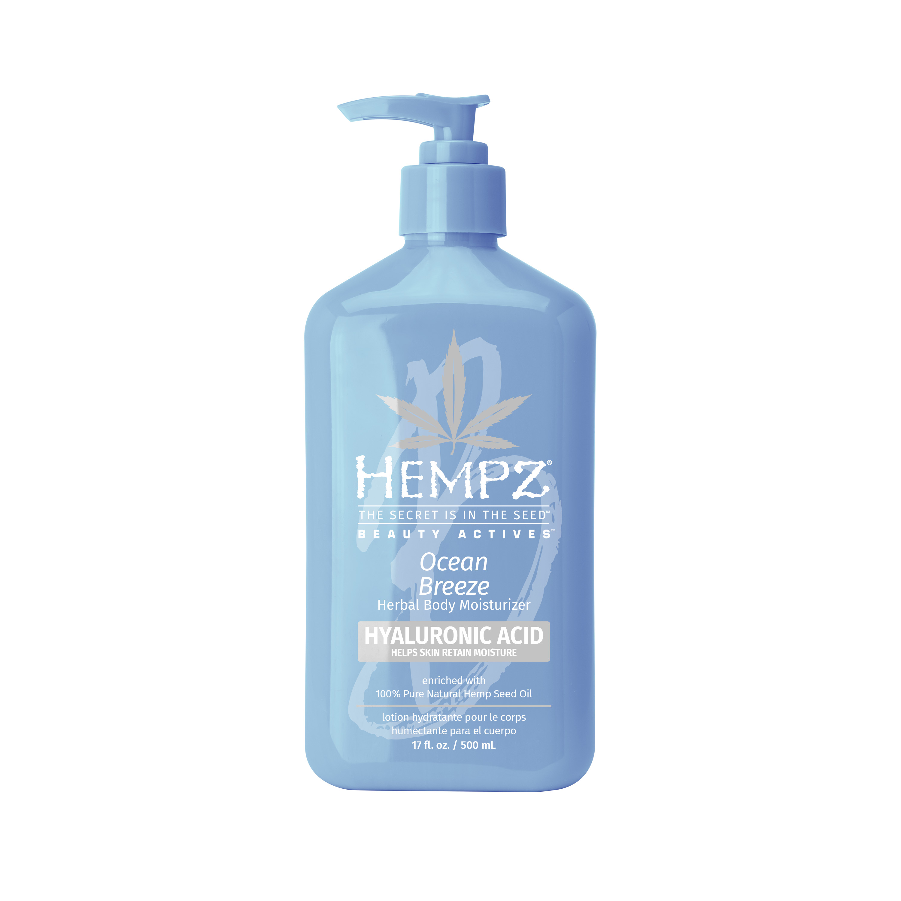 Hempz Ocean Breeze Herbal Daily Moisturizing Body Lotion for Dry Skin, 17 fl oz Hempz