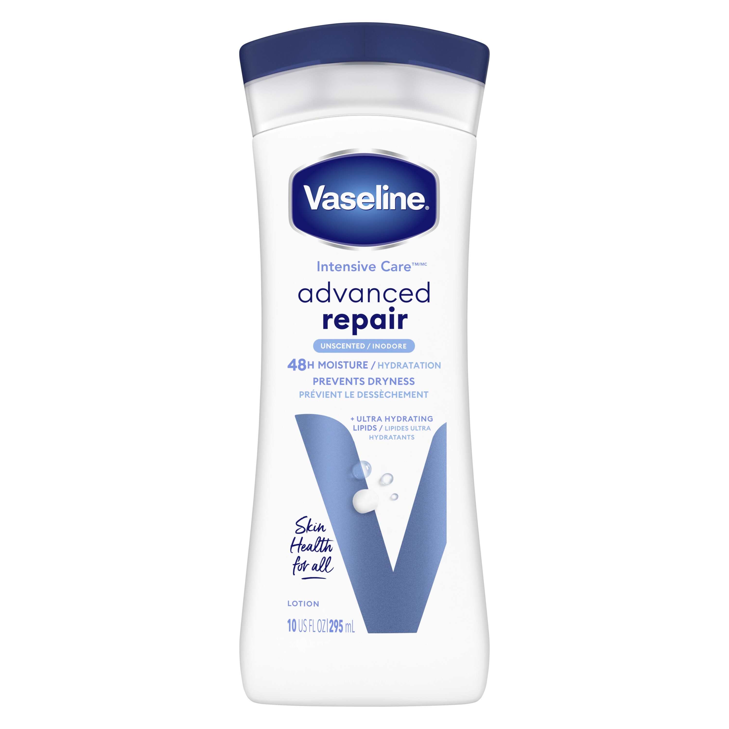 Vaseline Intensive Care Advanced Repair Body Lotion for Dry Skin Unscented, 10 oz Vaseline