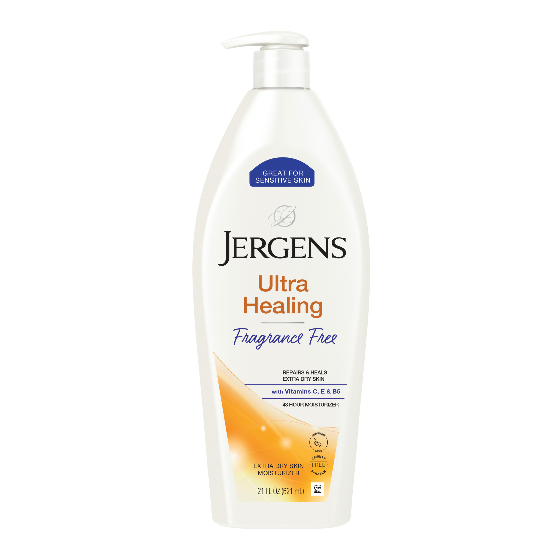 Jergens Ultra Healing Hand And Body Lotion Dry Skin Moisturizer, Fragrance Free, 21 oz Visit the Jergens Store