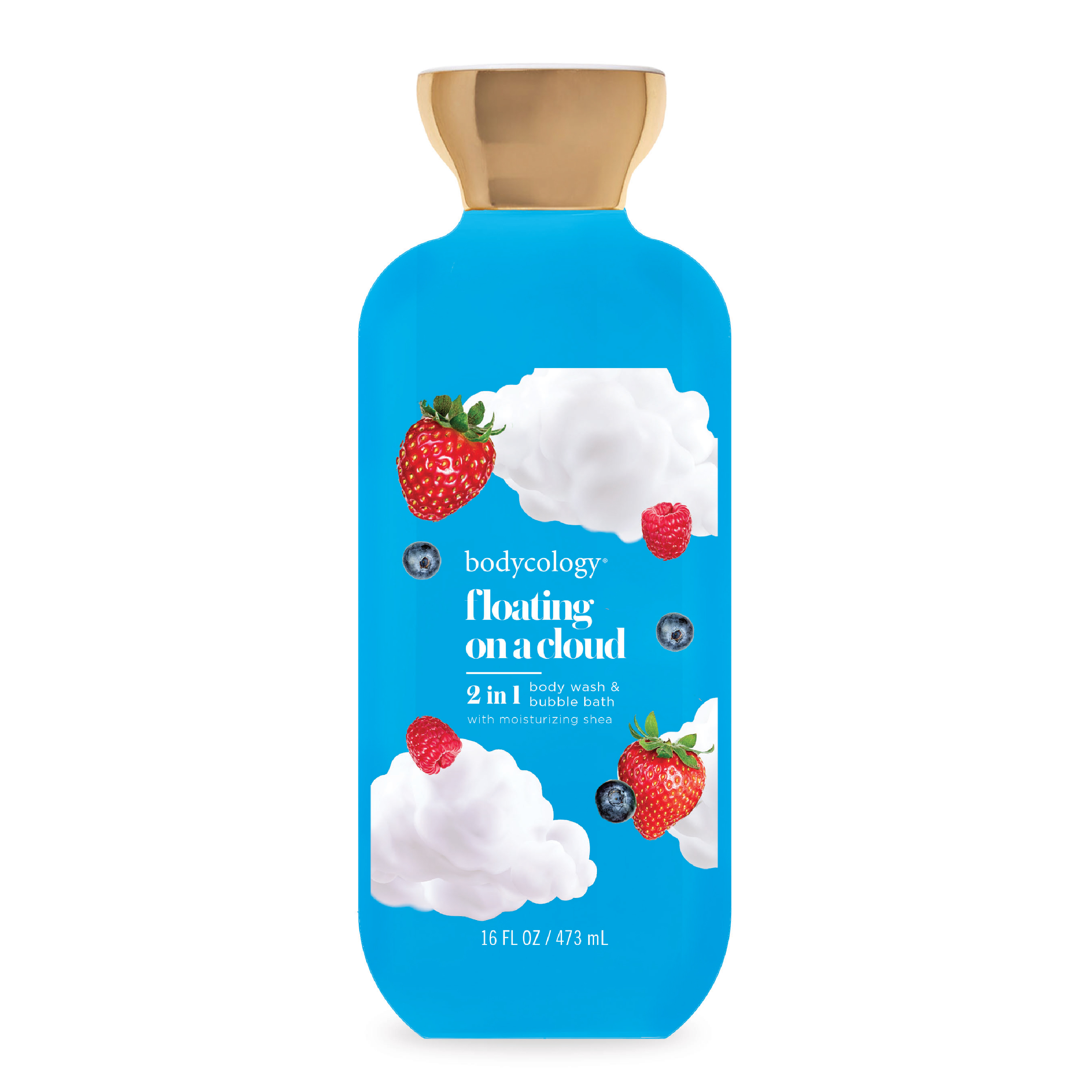 Bodycology 2-in-1 Body Wash & Bubble Bath, Floating on a Cloud, 16 fl oz Bodycology