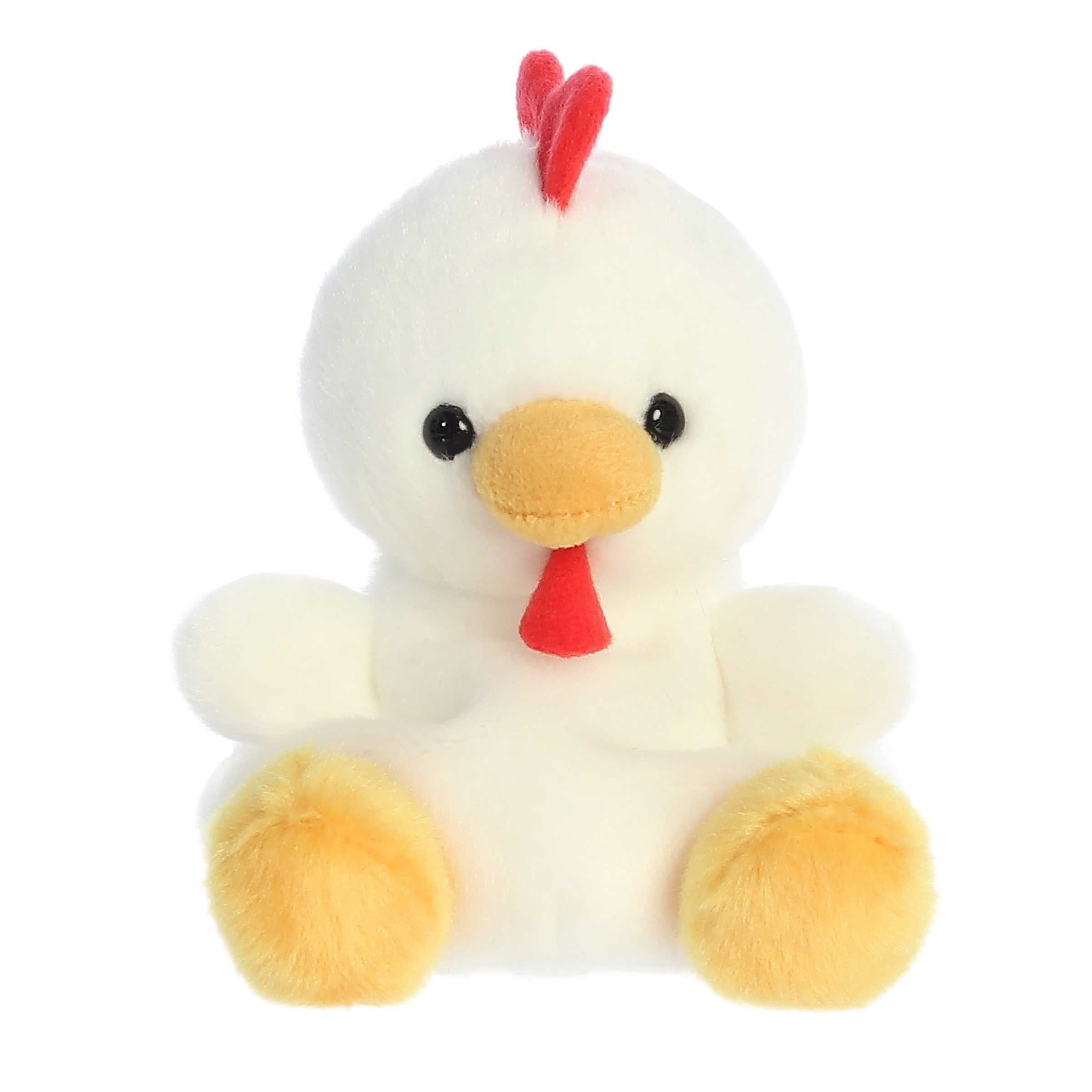 Aurora - Mini White Palm Pals - 5" Cooper Chicken - Adorable Stuffed Animal Aurora