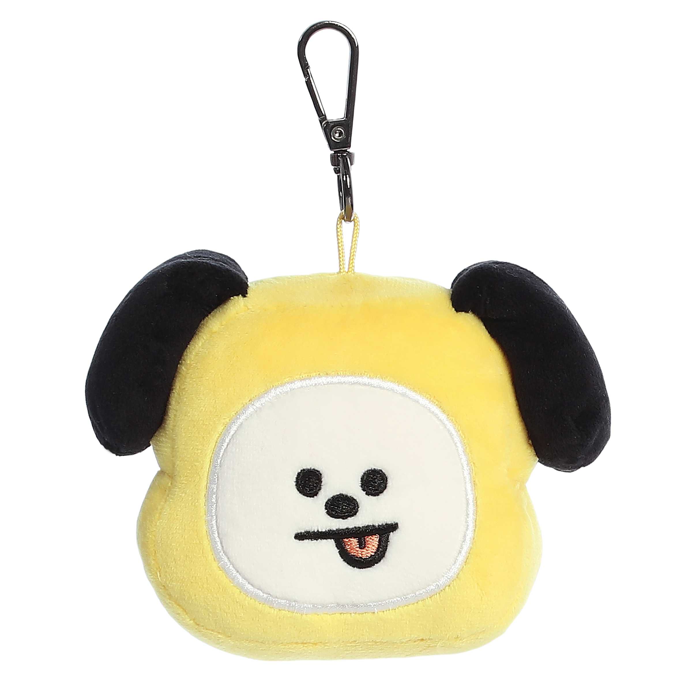 Aurora - Mini Yellow BT21 - 4" CHIMMY Keychain - Lovable Stuffed Doll Aurora