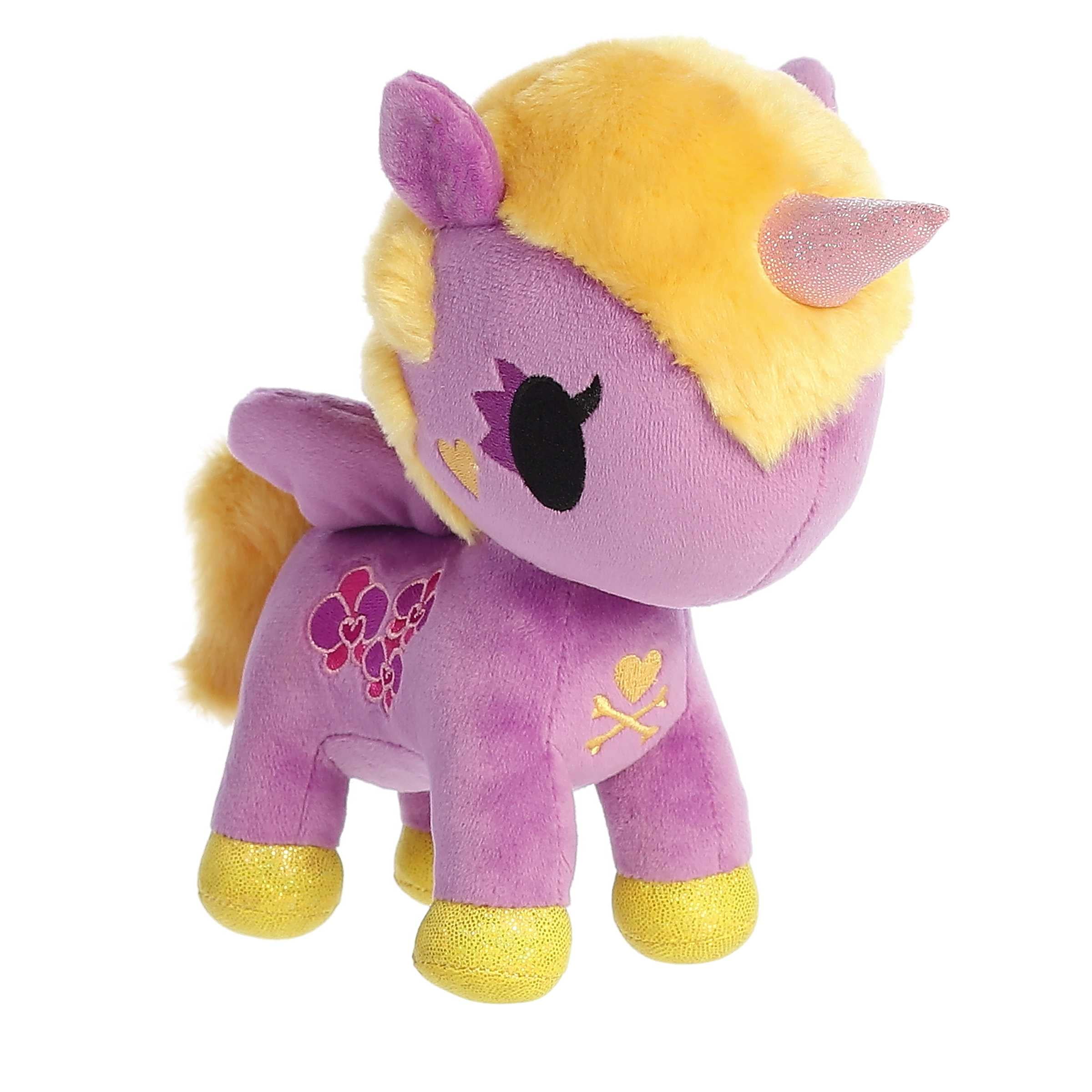 Aurora World Plush - Tokidoki Flower Power - WATER LILY UNICORNO (Small - 7.5 inch) Aurora