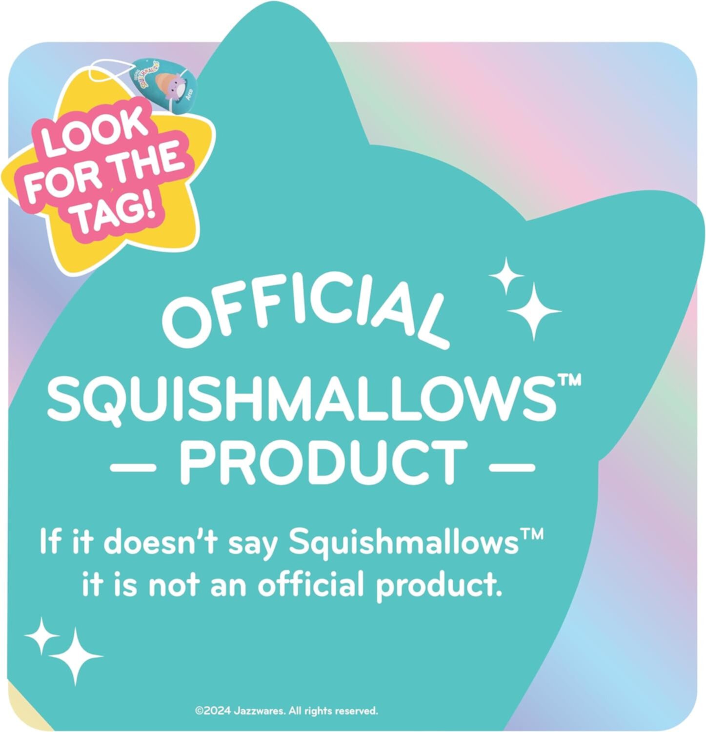 Squishmallows Original 24-Inch Jumbo Stingray - Official Jazwares Plush - Stuffed Animal Toy - Add to Your Squad - Great Holiday & Christmas Gift for Kids, Girls & Boys Squishmallows