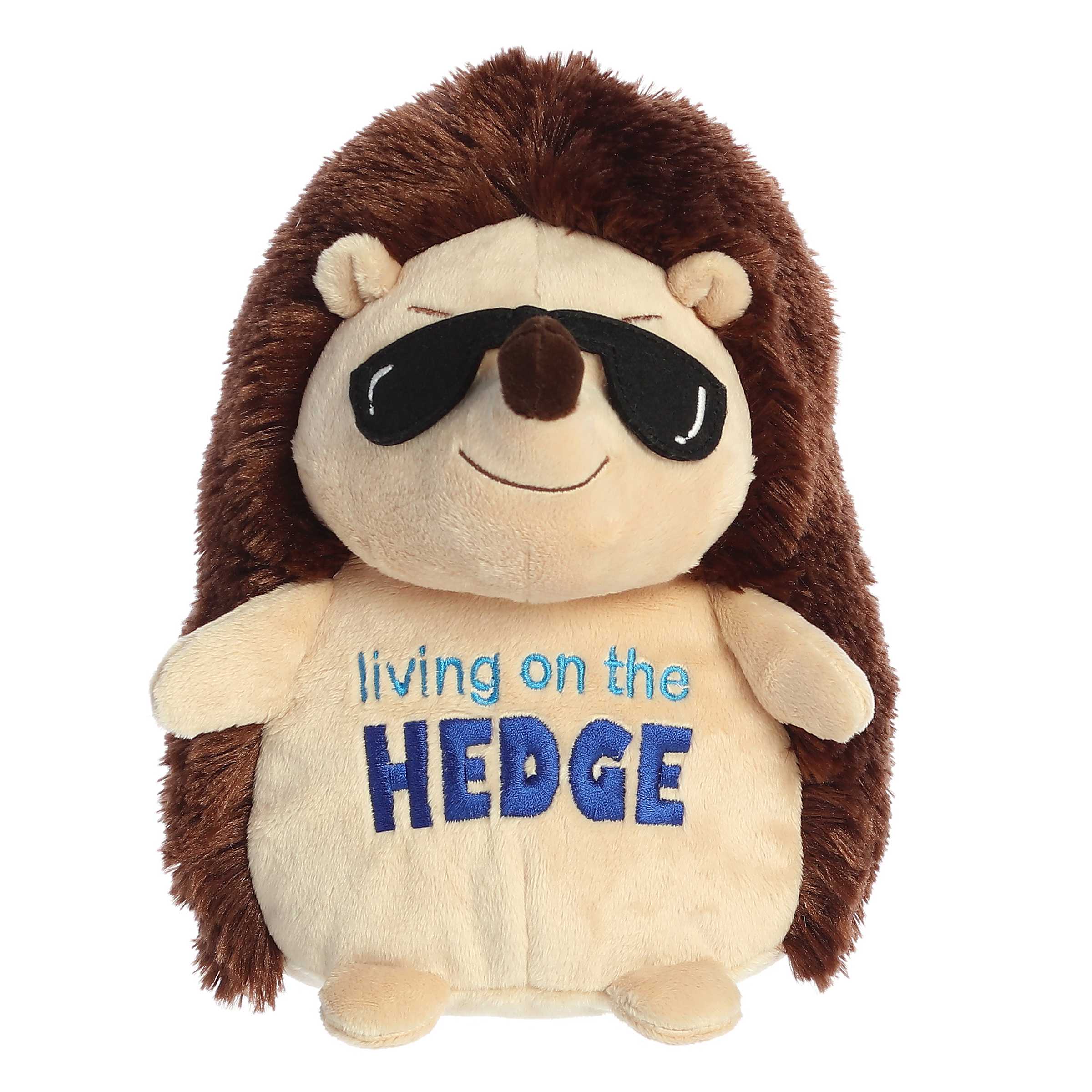 Aurora - Small Brown JUST SAYIN' - 8.5" Livin' On The Hedge - Witty Stuffed Animal Aurora