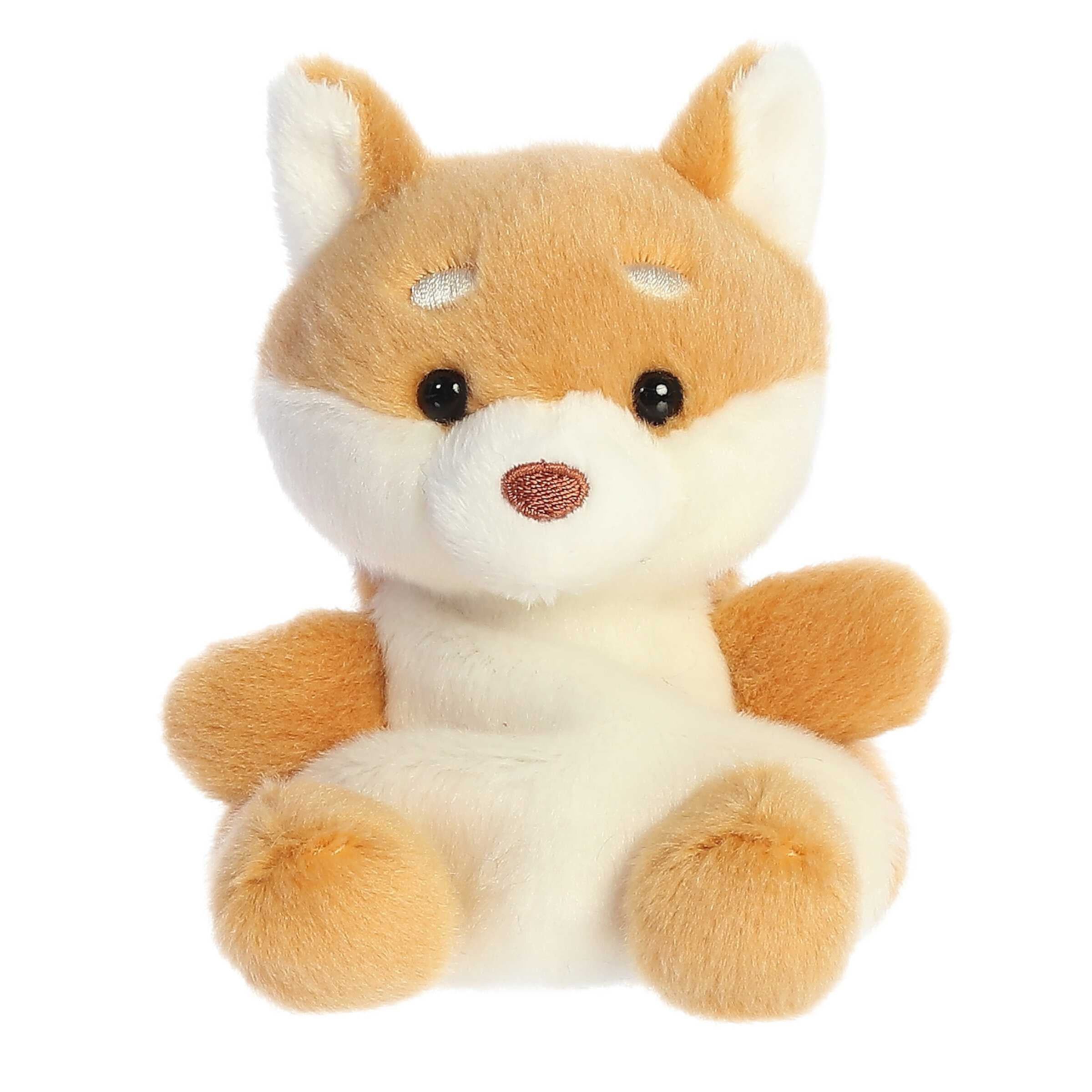 Aurora - Mini Brown Palm Pals - 5" Keiko Shiba Inu - Adorable Stuffed Animal Aurora