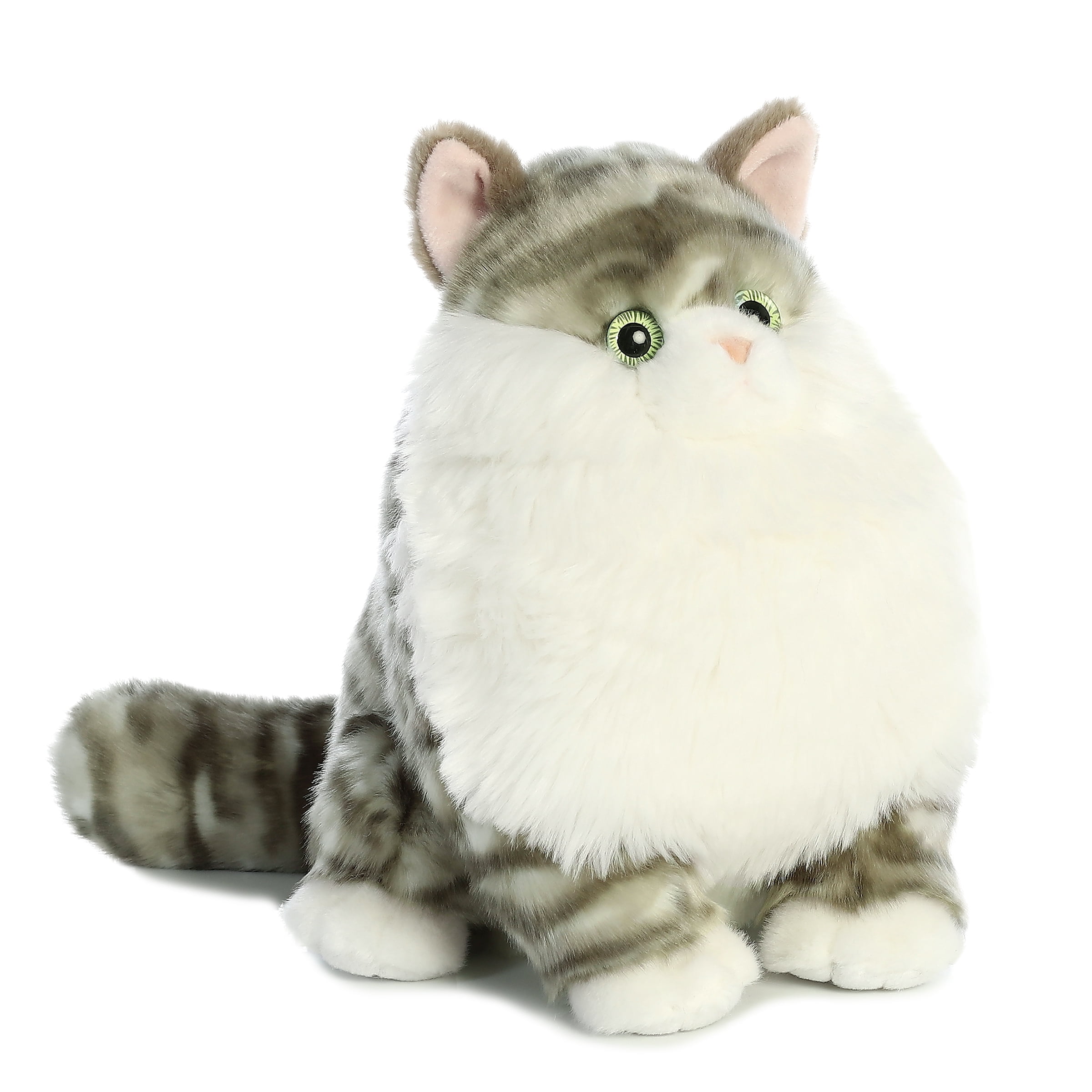 Aurora - Medium Gray Fat Cats - 9.5" Dumpling Tabby - Charming Stuffed Animal Aurora