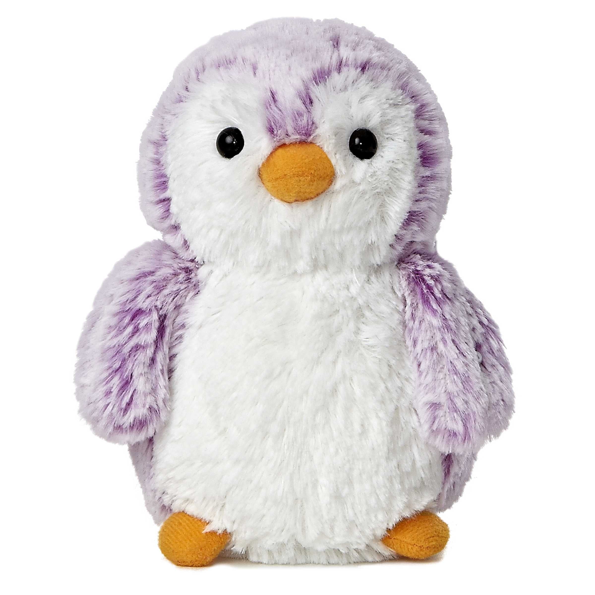 Aurora - Small Violet PomPom Penguin - 6" Brights - Playful Stuffed Animal Aurora GB