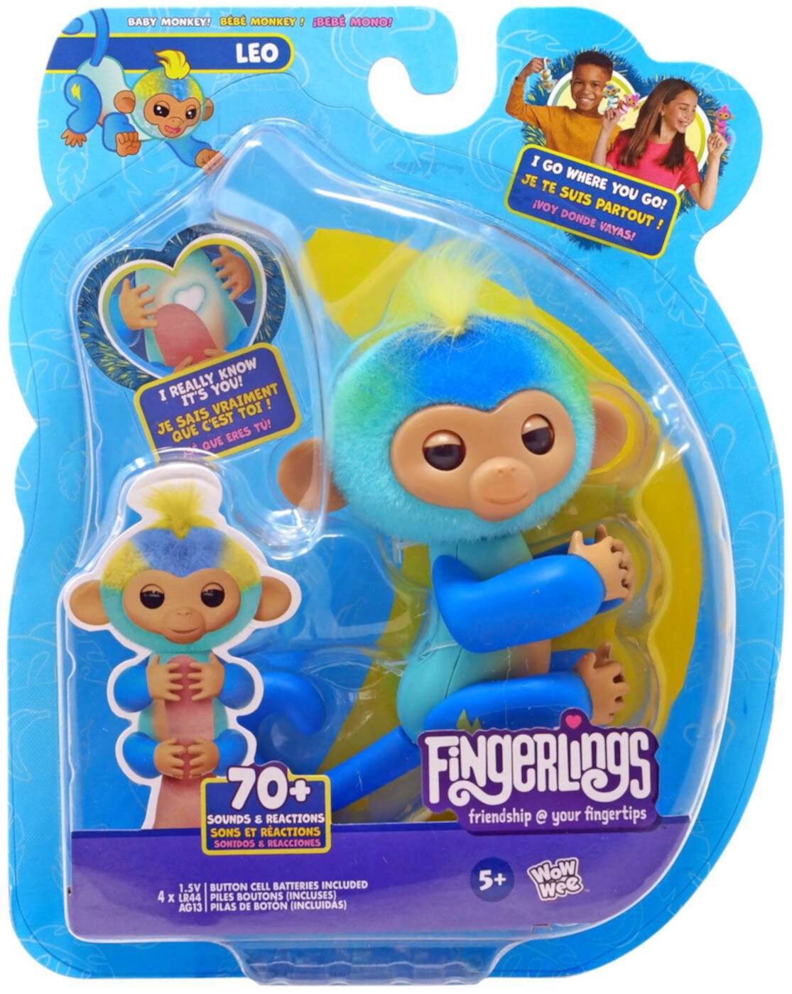 Fingerlings Baby Monkey Leo Figure WowWee