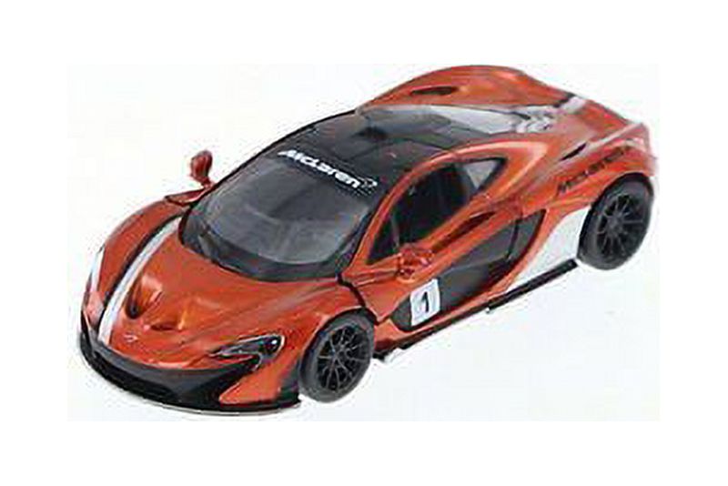 Kinsmart 5" McLaren P1 Stripes Exclusive Edition Diecast Model Car 1:36 Orange KiNSMART