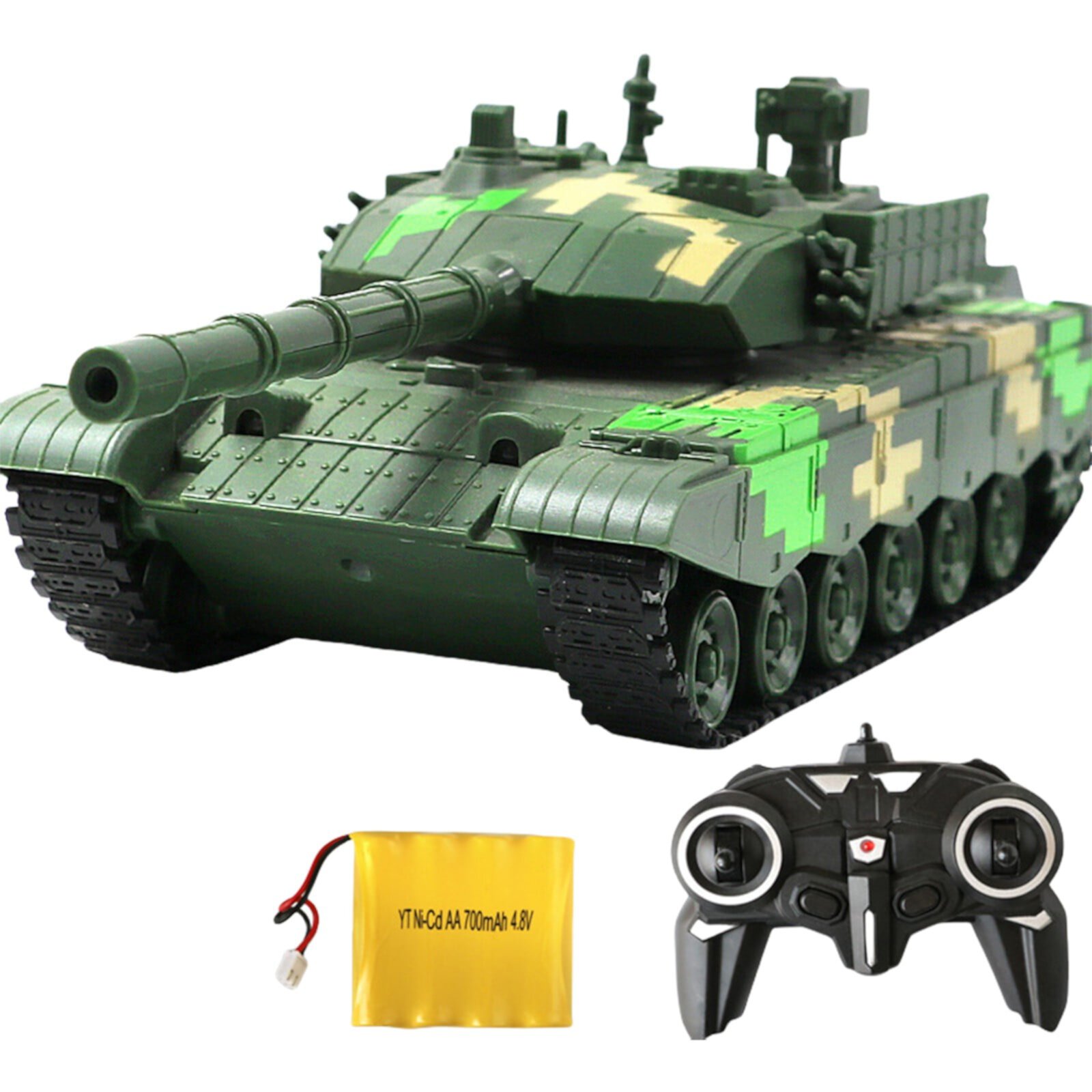 Fridja Gift 1:32 Military War Remote Tank Heavy Large Interactive Remote Control Toy Car With Shoot Bullets With Effect Lights Realistic Sounds Tank Toy Fridja