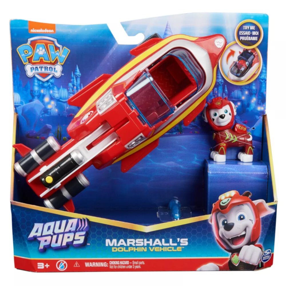 Paw Patrol Aqua Pups Marshall's Dolphin Vehicle Paw Patrol