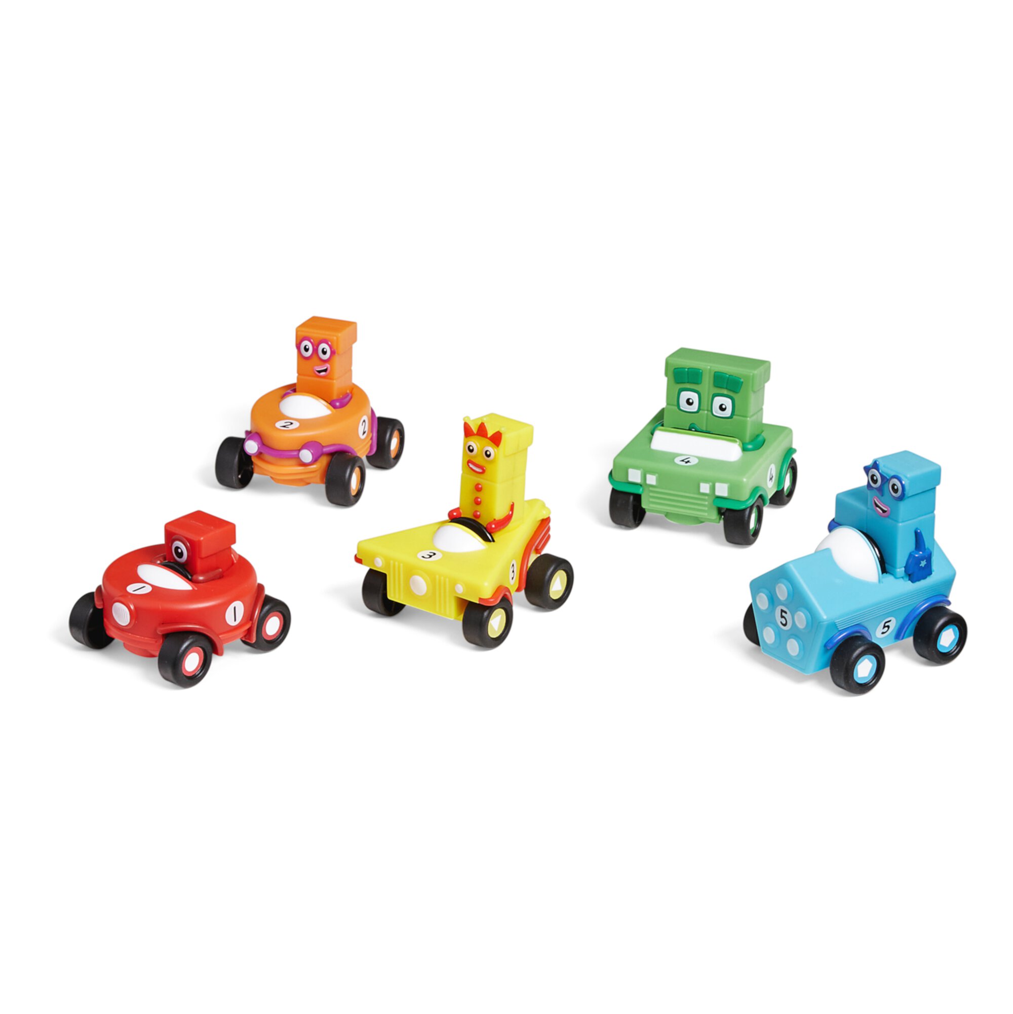 hand2mind Numberblocks® Mini Vehicles, Toy Vehicle Playsets, Race Car Toy Hand2mind