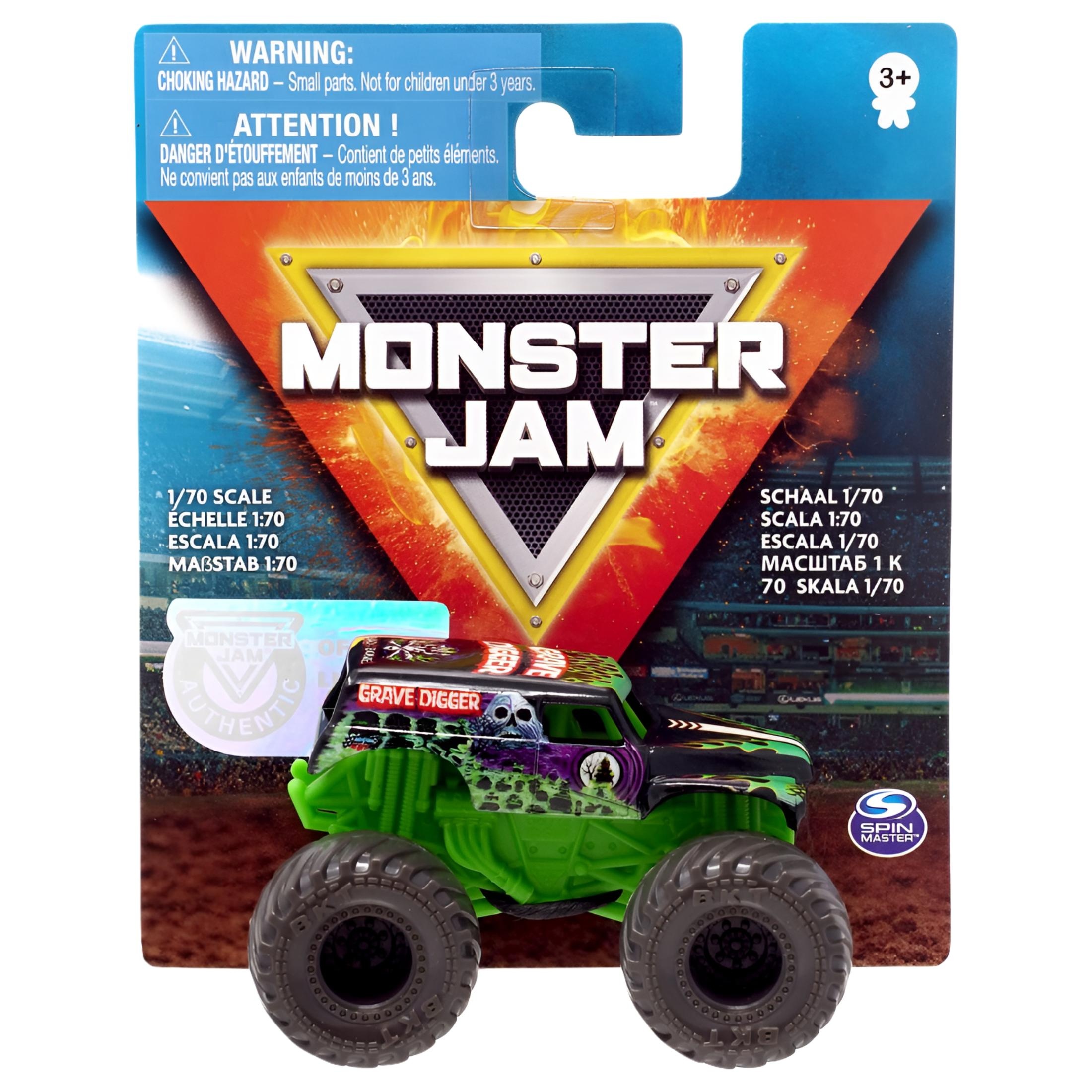 Monster Jam Grave Digger Vehicle, 1:70 Scale - (3 inches) Spin Master Games