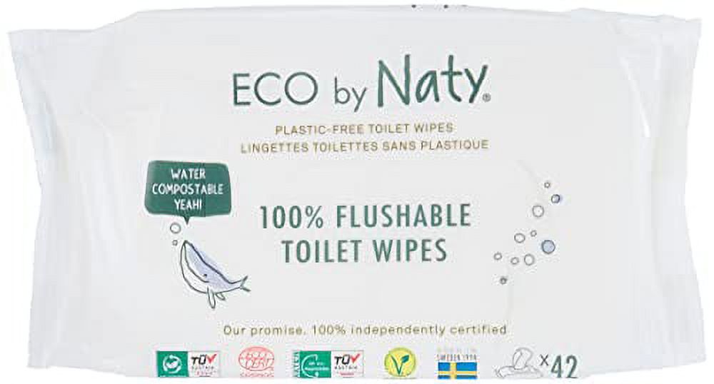 Naty Eco-Sensitive Toddler Wipes - Resealable Top - 42 ct Eco by Naty