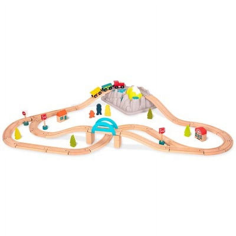 B. toys Wooden Train Set - Wood & Wheels B. Toys