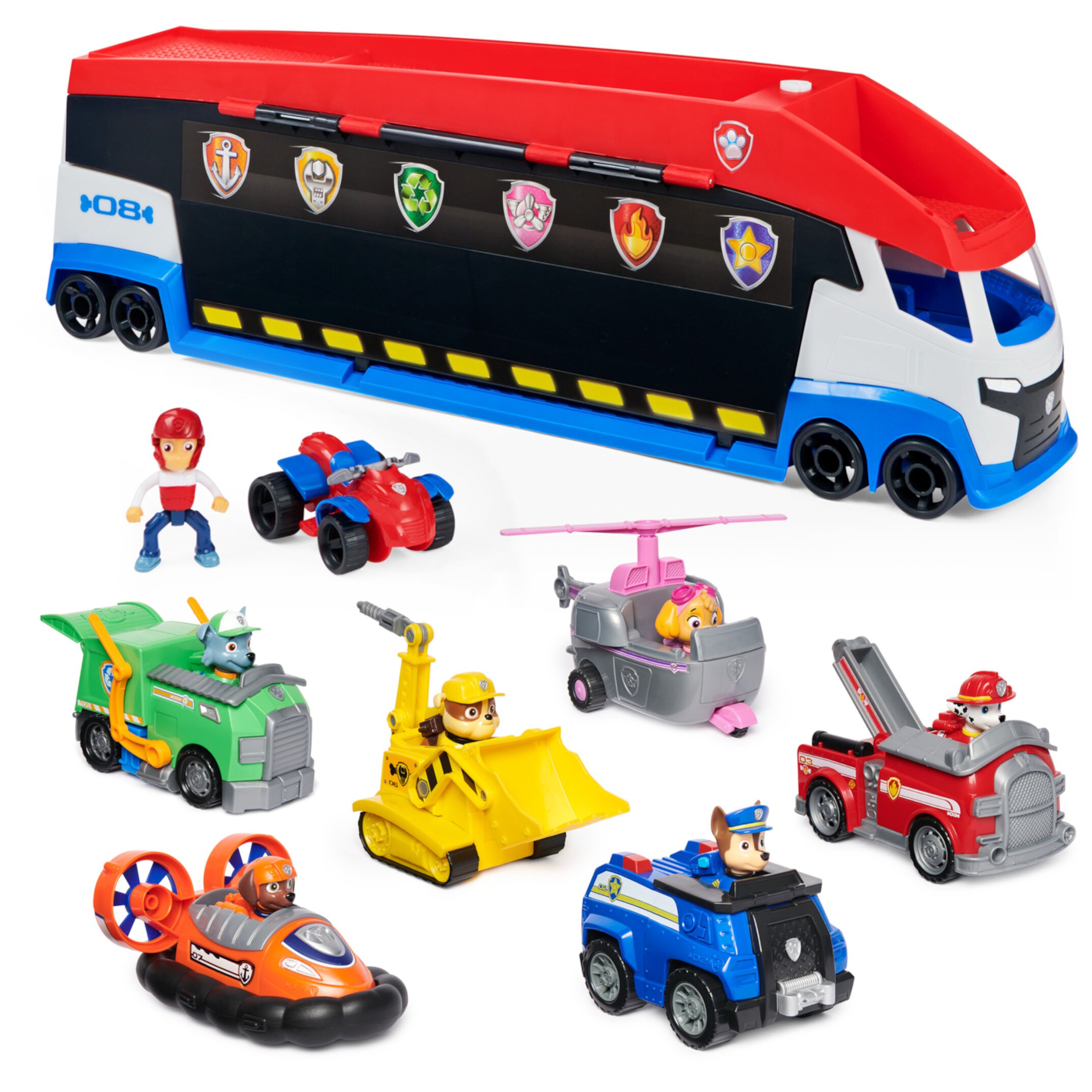 PAW Patrol, PAW Patroller Team Vehicle with 7 Figures and Rescue Vehicles, for Kids Ages 3+ Paw Patrol