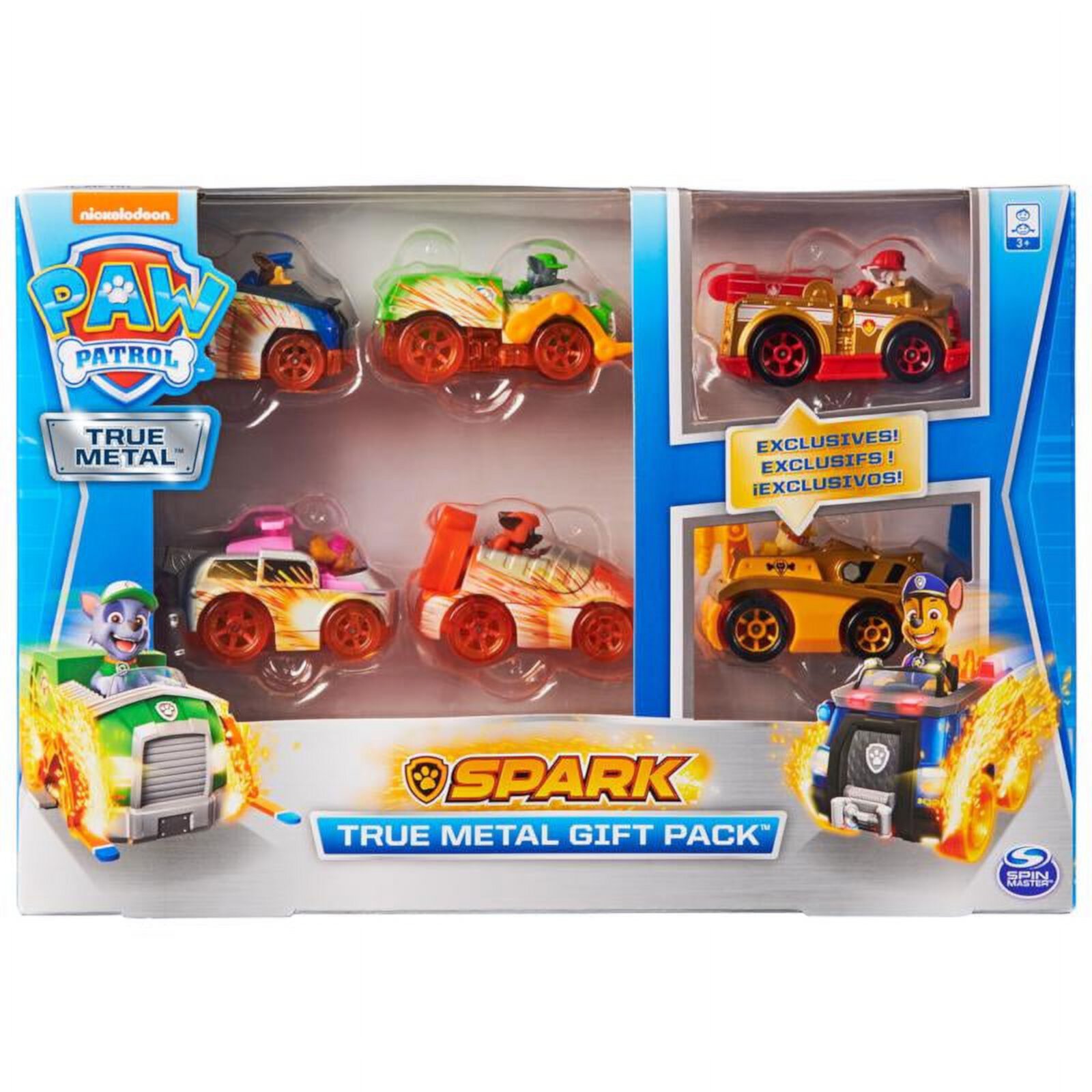 PAW Patrol True Metal Spark Car Vehicle Playset (6 Pieces) Paw Patrol