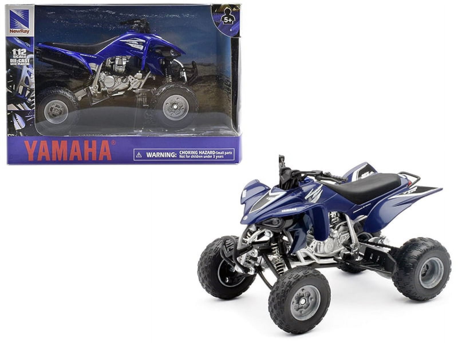 Yamaha YFZ 450 ATV Blue 1/12 Diecast Model by New Ray New Ray Toys