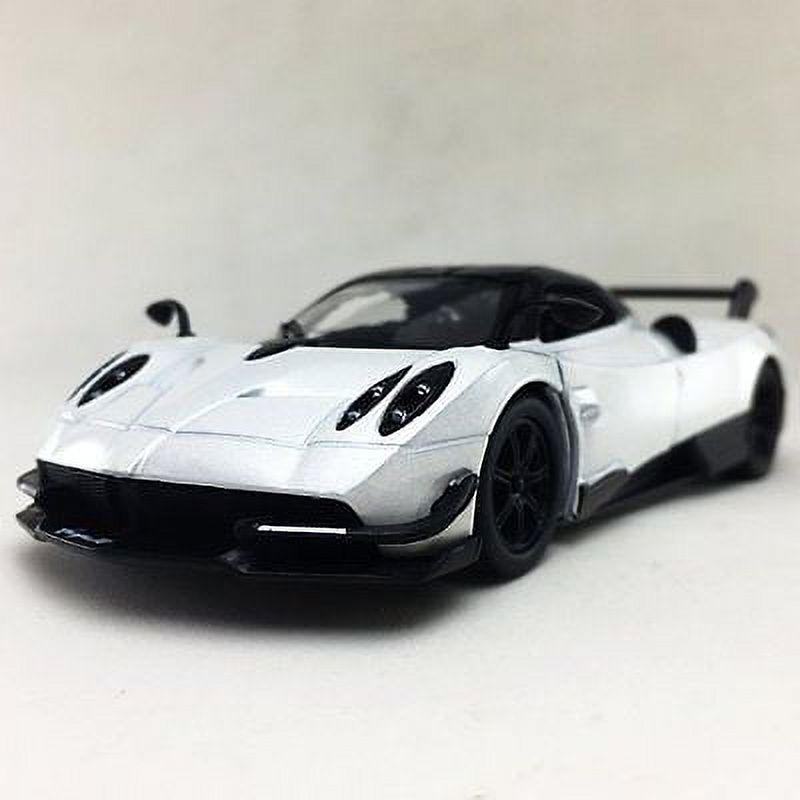 Kinsmart 5" Pagani Huayra BC Diecast Model Toy Sports Super Car 1:38- White KiNSMART