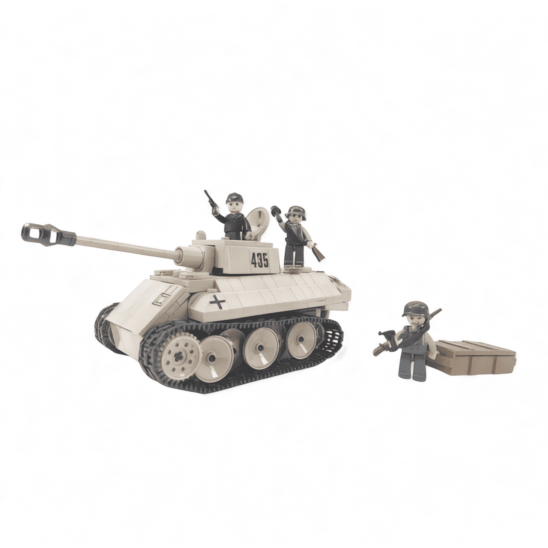 General Jim's German WW2 VK1602 Leopard Building Blocks Toy Tank Set | Compatible with Lego, Cobi, Wange, Sembo and all major brick building brands. General Jim's Toys & Bricks