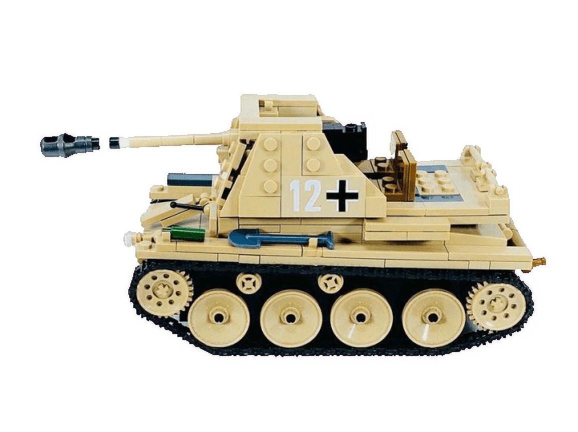 SU76M WWII Soviet Tank Building Blocks Toy Bricks Set | General Jims Toys | Compatible with Lego, Cobi, Wange, Sembo and all major brick building brands. General Jim's Toys & Bricks