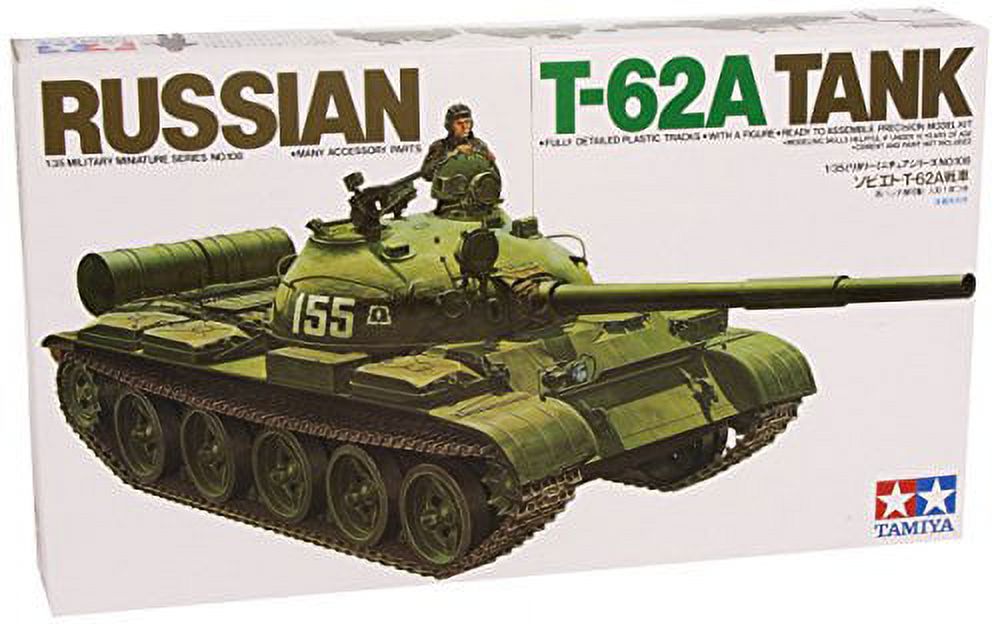 Tamiya 1/35 Russian T-62A Tank Plastic Model TAM35108 Plastic Models Armor/Military 1/35 Tamiya