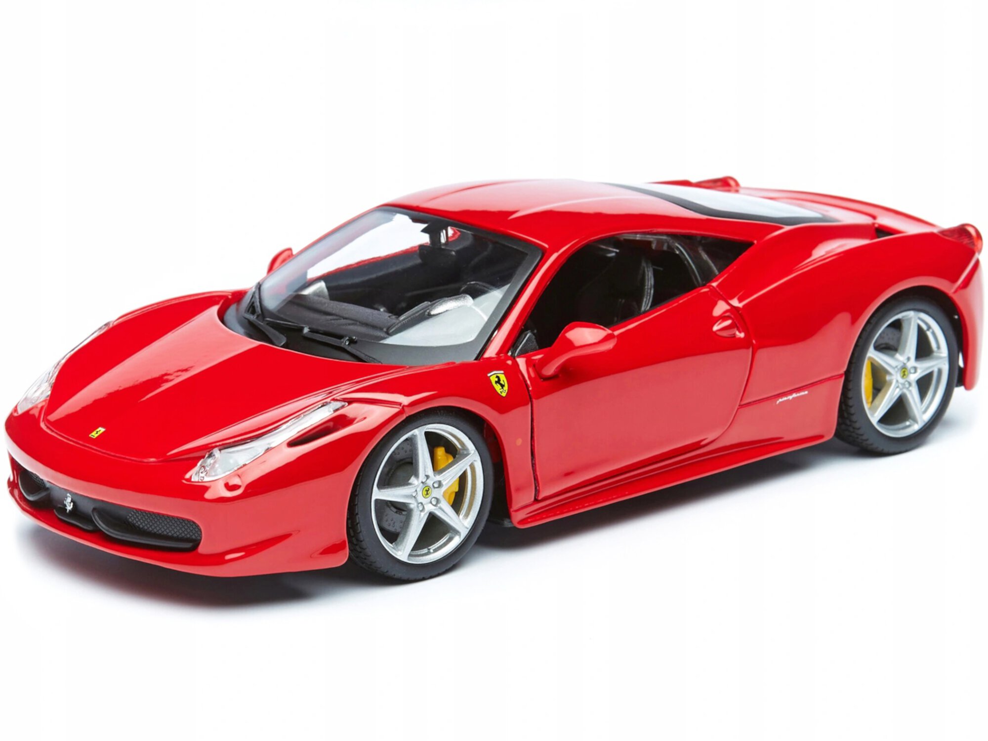 Ferrari 458 Italia красная 1/24 модель автомобиля с открывающимися дверьми и багажником Bburago