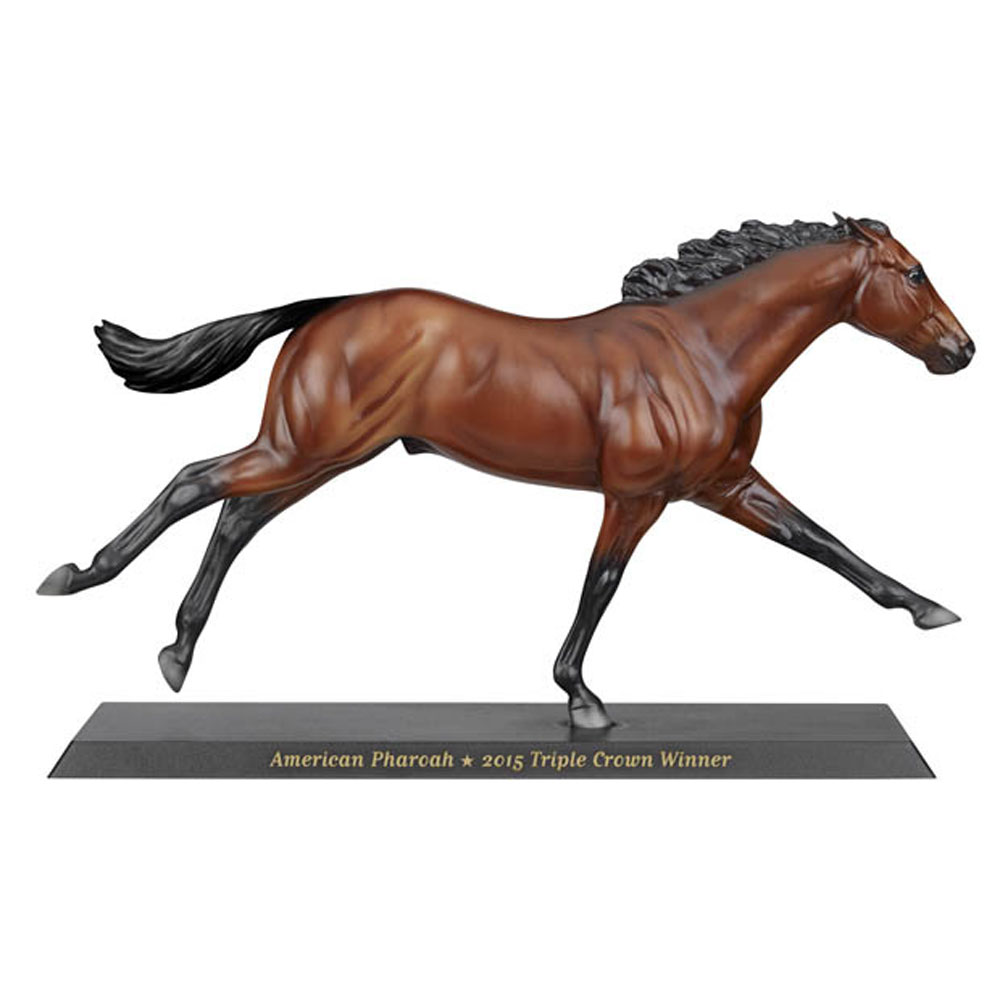 AMERICAN PHAROAH  TRIPLE CROWN WINNER BREYER