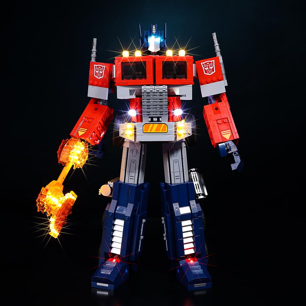 Kyglaring Led Light Kit for Lego 10302 Optimu Prime Transformer Model Building Kit - No Model(Classic Version) KYGLARING