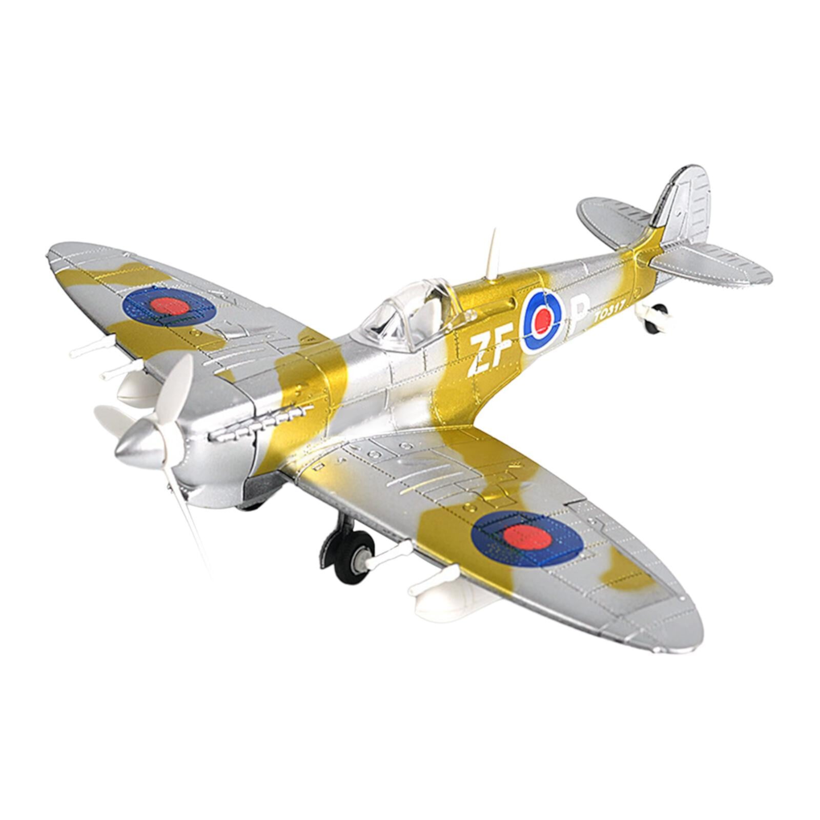 1:48 Fighter Building Kits DIY Airplane Handcrafts Home Decoration for Kids Adults Boy Toys Collection Plane Aircraft Model yellow green MERIGLARE