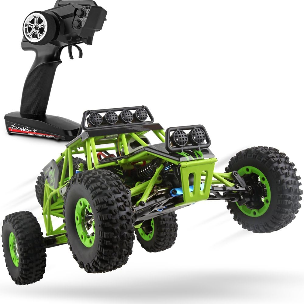 RC Cars Crawlers 1/12 Scale 2.4G 4WD High Speed Electric All Terrain Off-Road Rock Climbing  wltoys Buggy RTR for Kids and Adults Bruce & Shark