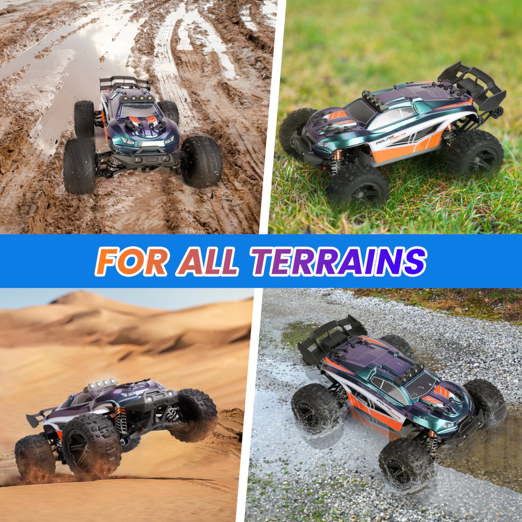 Mibescal Fast RC Cars for Adults, 40+MPH All Terrain High-Speed Remote Control Truck Mibescal