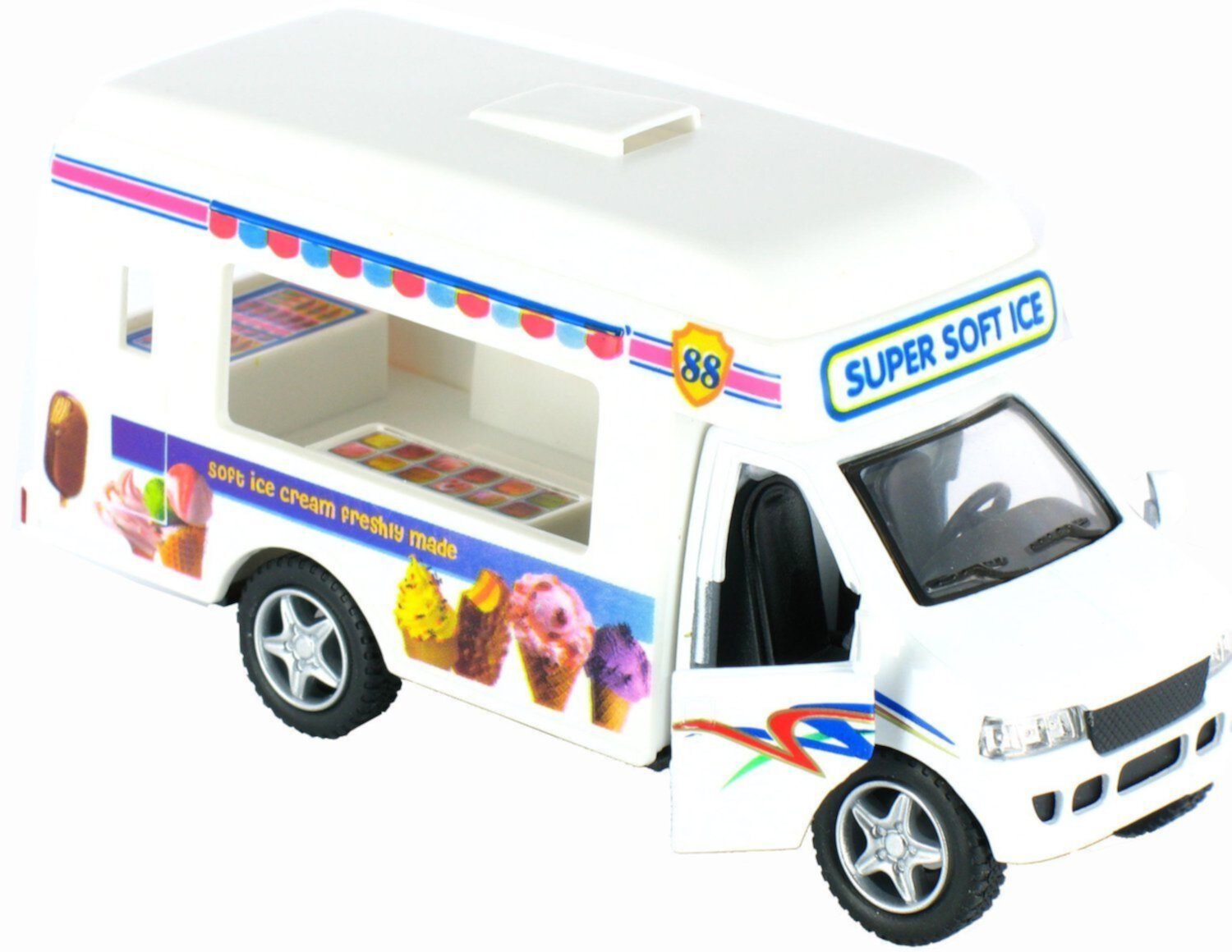 KinsFun Pullback Action Ice Cream Vending Truck KiNSMART