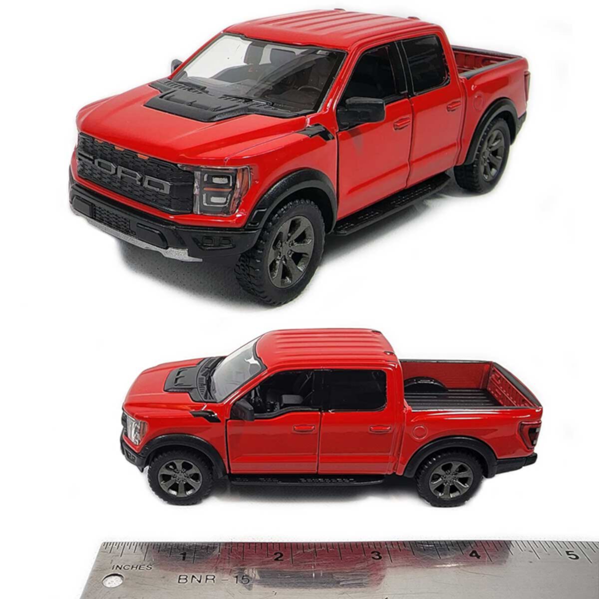 Kinsmart 5" Die-cast: 2022 Ford F-150 Raptor (Red) 1/46 Scale. Brand new/Generic Box! Melissa & Doug