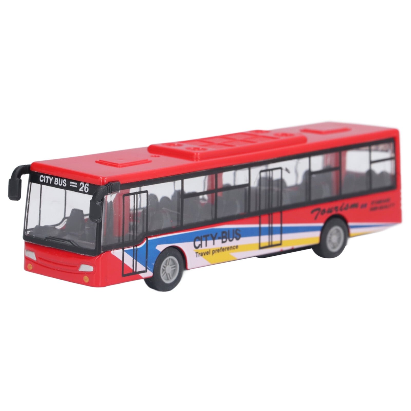 City Bus Toy Die Cast Pull Back Mini Buses Model Vehicles Car Toys Bus Toys for Boys Above 3 Years Old LIYJTK