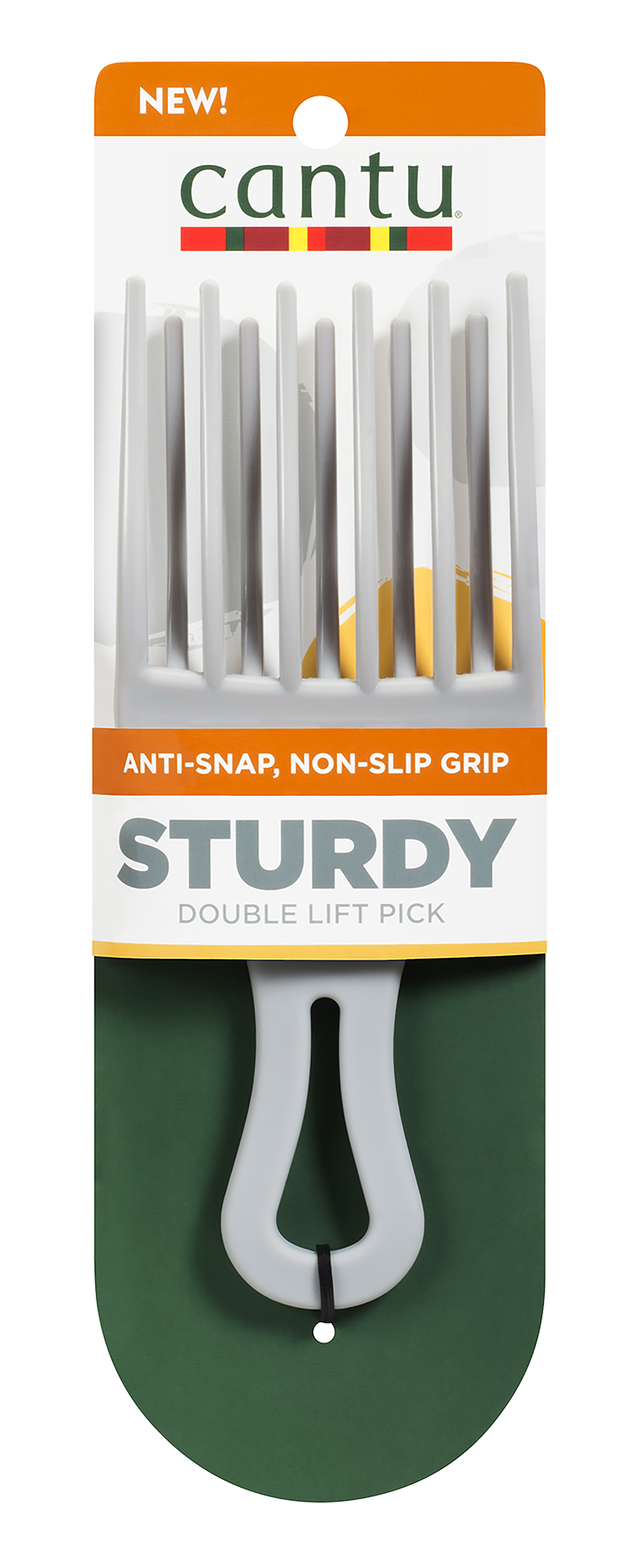 Cantu Anti-Snap Non-Slip Grip Sturdy Double Lift Hair Pick Cantu