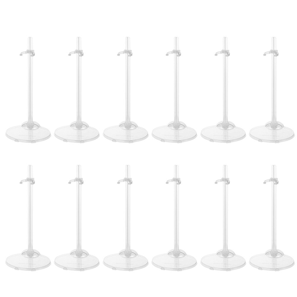 NUOLUX 15Pcs Doll Holding Stands Doll Supports Display Racks Transparent Racks NUOLUX