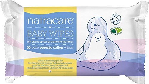 Natracare Organic Cotton Baby Wipes 50 ct (5-Pack) Natracare