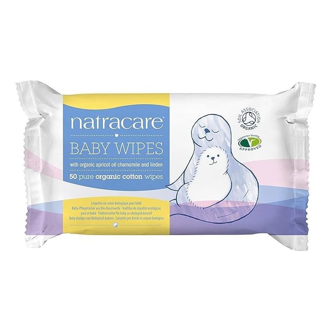 NATRACARE Wipe Organic Cotton Baby, 50 ct Natracare