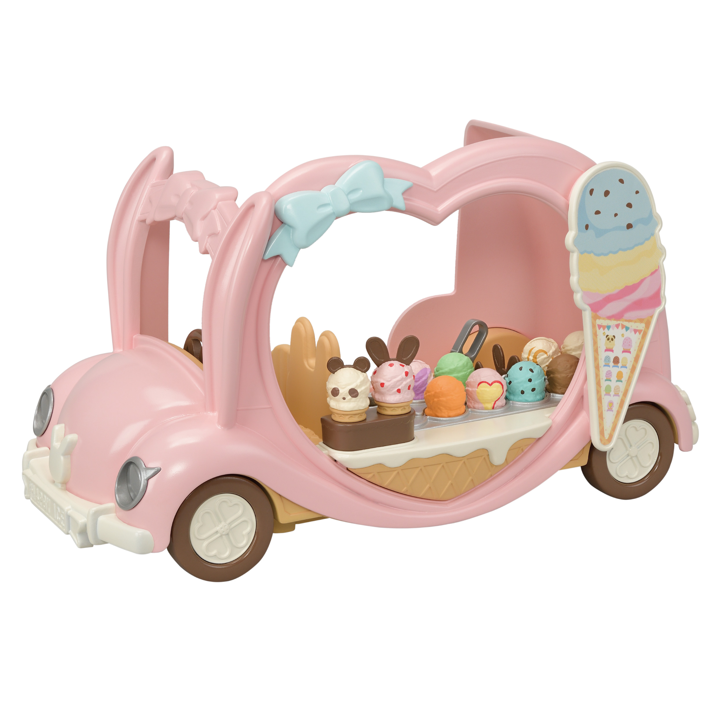 Фургончик с мороженым - игрушечный набор с 28 аксессуарами для 4 фигурок Calico Critters