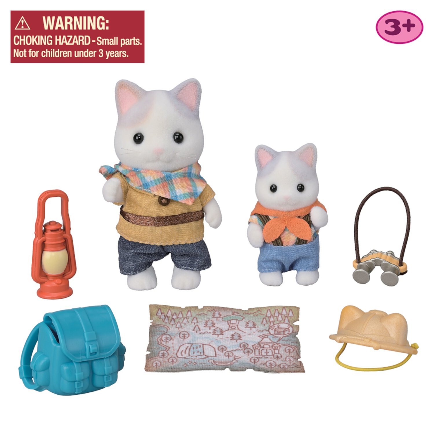 Calico Critters Exciting Exploration Set - Latte Cat Brother & Baby, Dollhouse Playset with Figures and Accessories Calico Critters